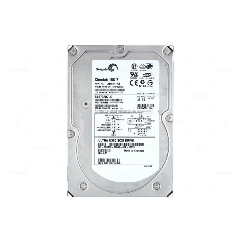 FC960 DELL 73GB 10K U320 SCSI 3.5 LFF HOT-SWAP